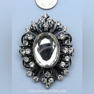 Brooch Clip Earrings